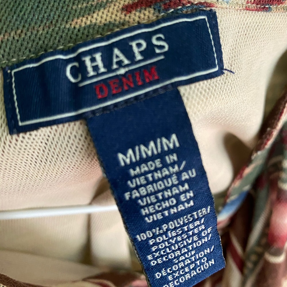 Chaps Western Blouse NWOT - Picture 2 of 3